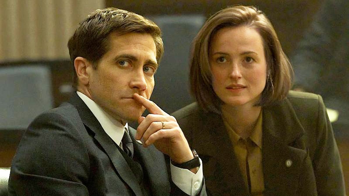 Jake Gyllenhaal and Renate Reinsve in &quot;Presumed Innocent&quot; on Apple TV Plus (2024)