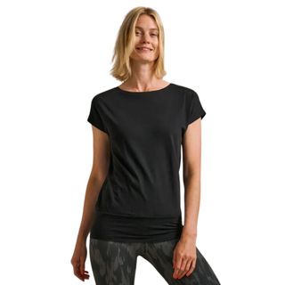 Short Sleeve Slub Bamboo Flow Top