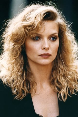 Michelle Pfeiffer pictured with smoky eyeliner