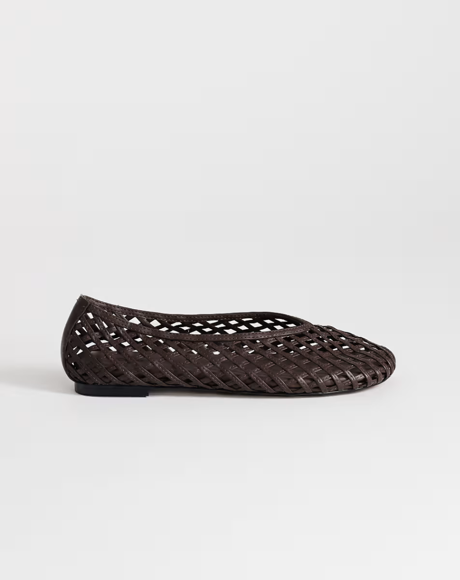 TOPSHOP, Luna woven ballet flat