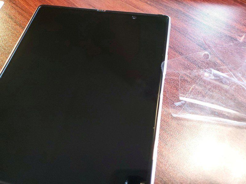 Samsung Galaxy Z Fold 2 Nf Orange Matte Screen Protector Lifestyle