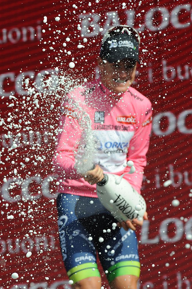 Simon Clarke is Orica's latest maglia rosa
