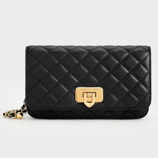 Charles & Keith Quilted Clutch