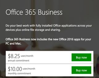 Office 365 Business plans