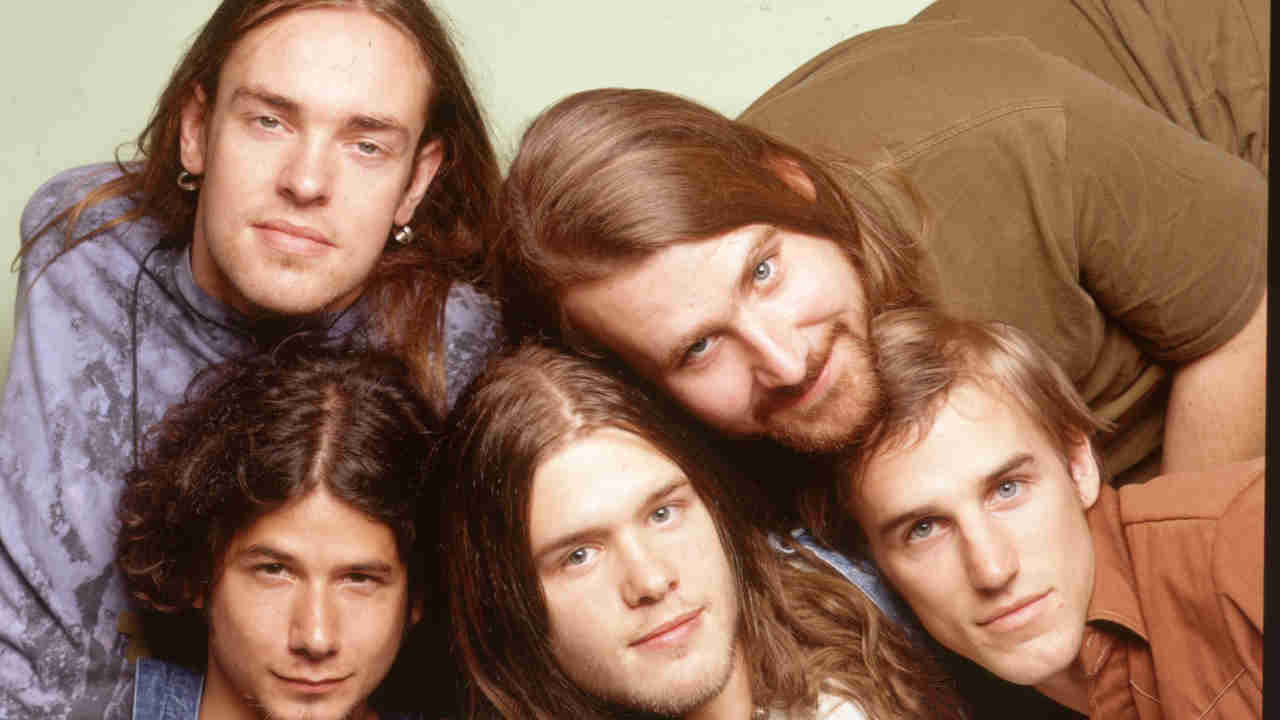 Blind Melon posing for a photograph in the 1990s