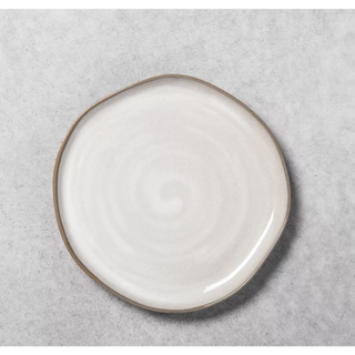 Stoneware reactive glaze dinner plate