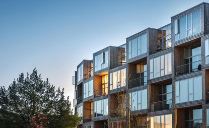 ‘Dortheavej’ affordable housing designed by BIG in Copenhagen for Lejerbo. 