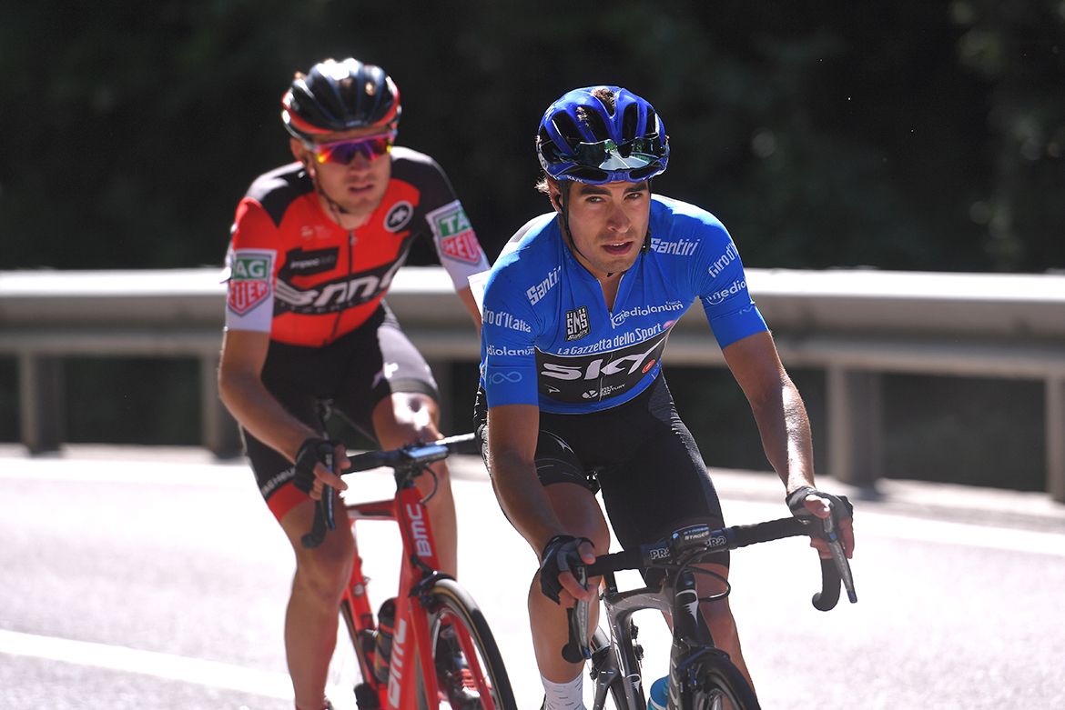 Mikel Landa with Tejay van Garderen on the final climb