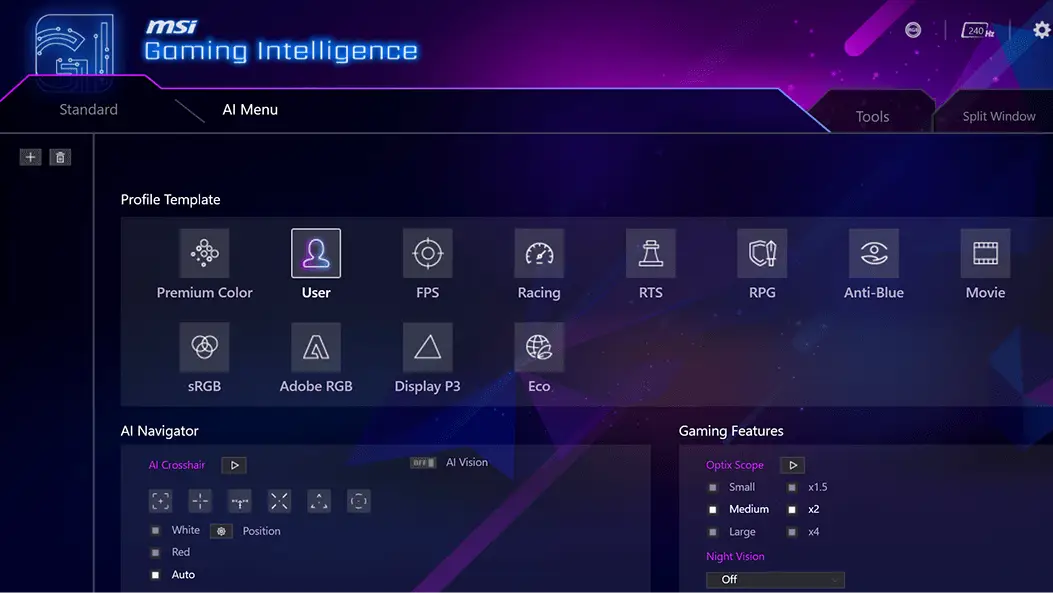 MSI's Gaming Intelligence