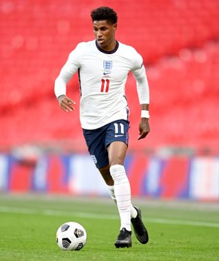 Marcus Rashford picked up his 39th England cap in the Nations League win over Belgium.
