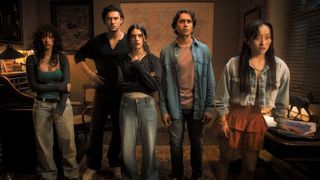 Odessa A’zion, Belmont Cameli, Ella Rubin, Michael Cimino and Ji-young Yoo in Until Dawn