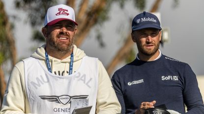 John Ellis and Wyndham Clark during a tournament