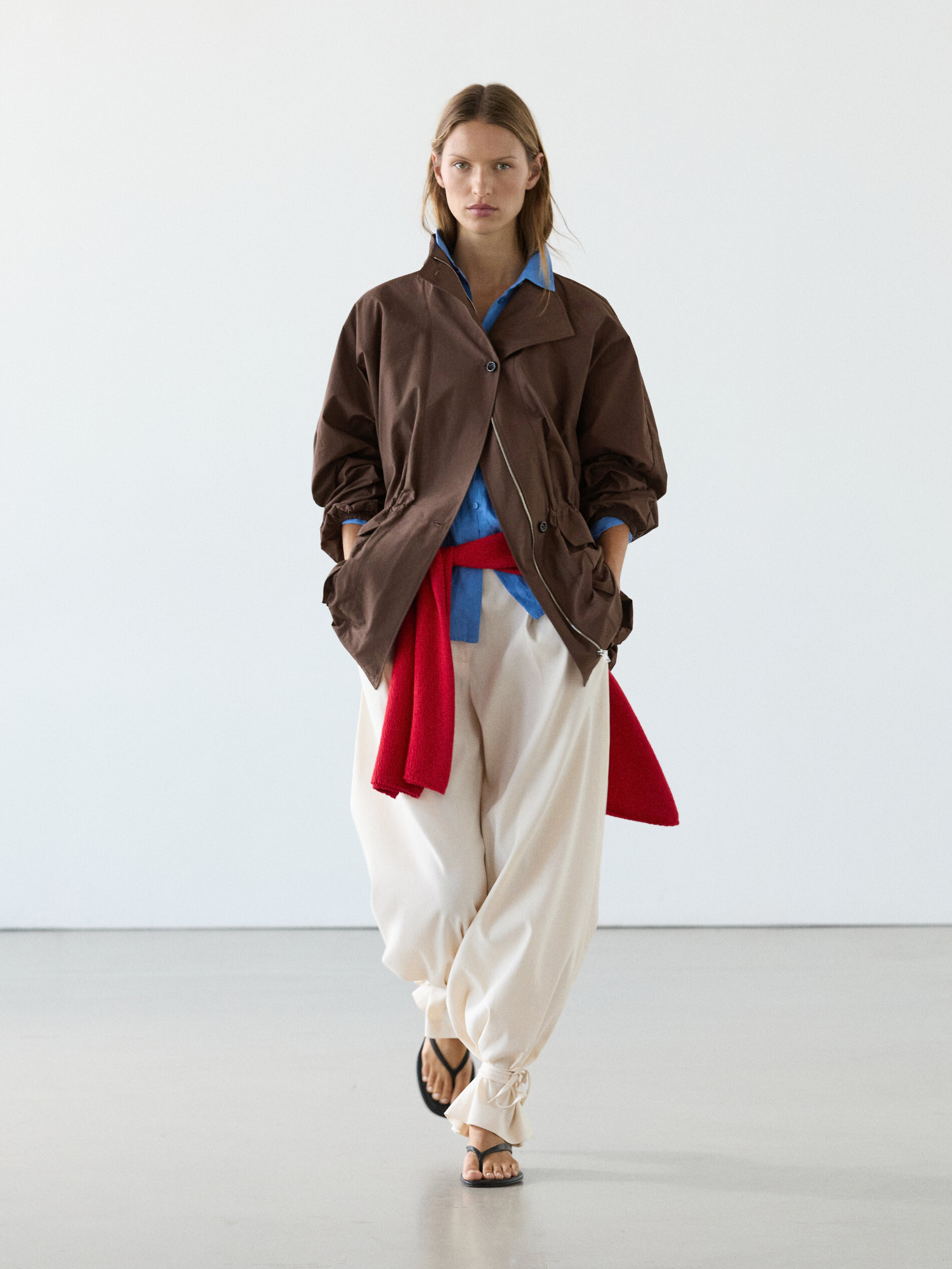 Puff Parka With Collar Detail