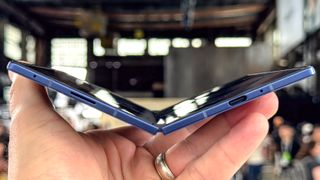 Galaxy Z Fold 7 shown during Samsung hands on event