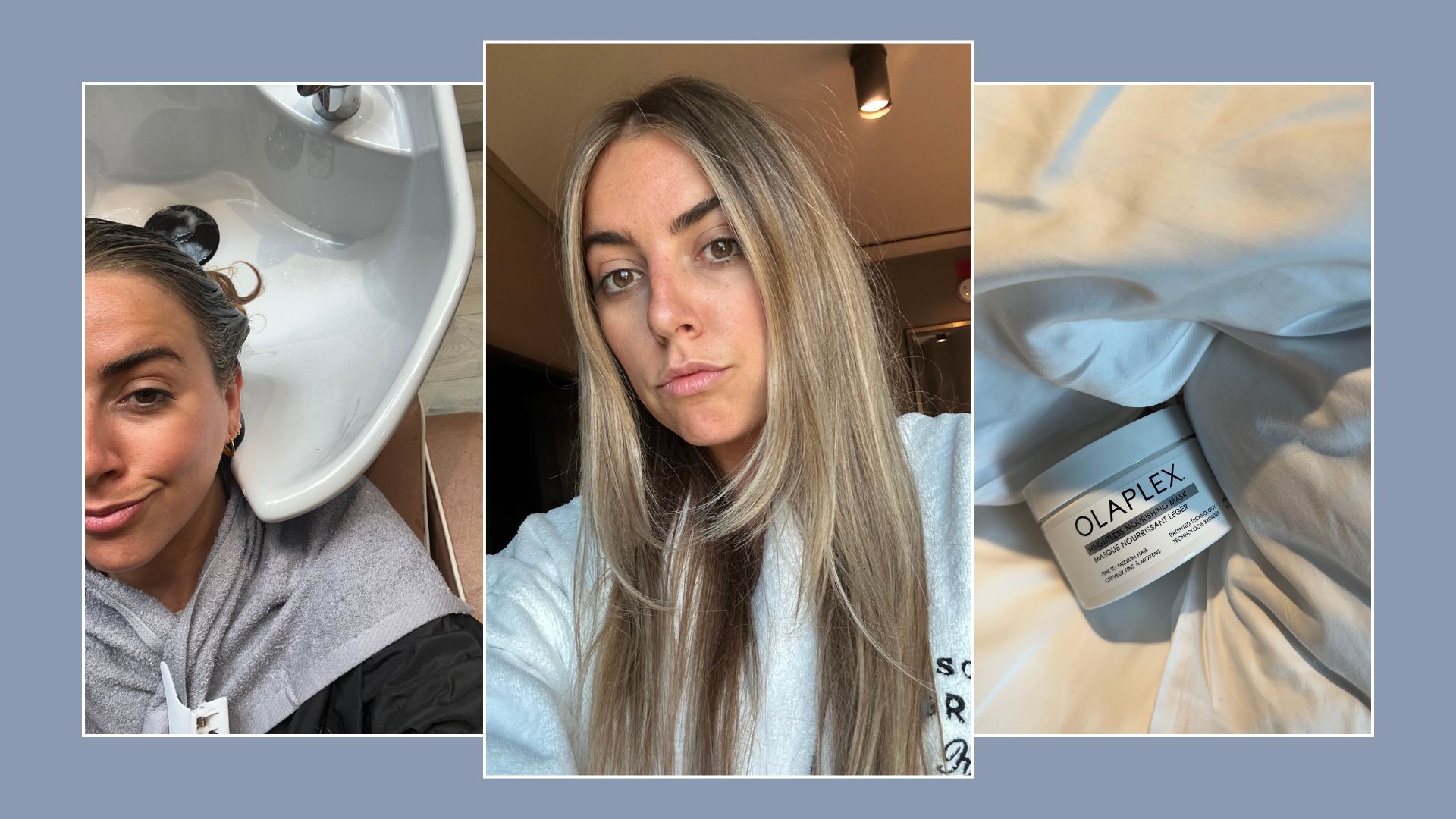Shannon Lawlor after using the Olaplex Weightless Nourishing Hair Mask