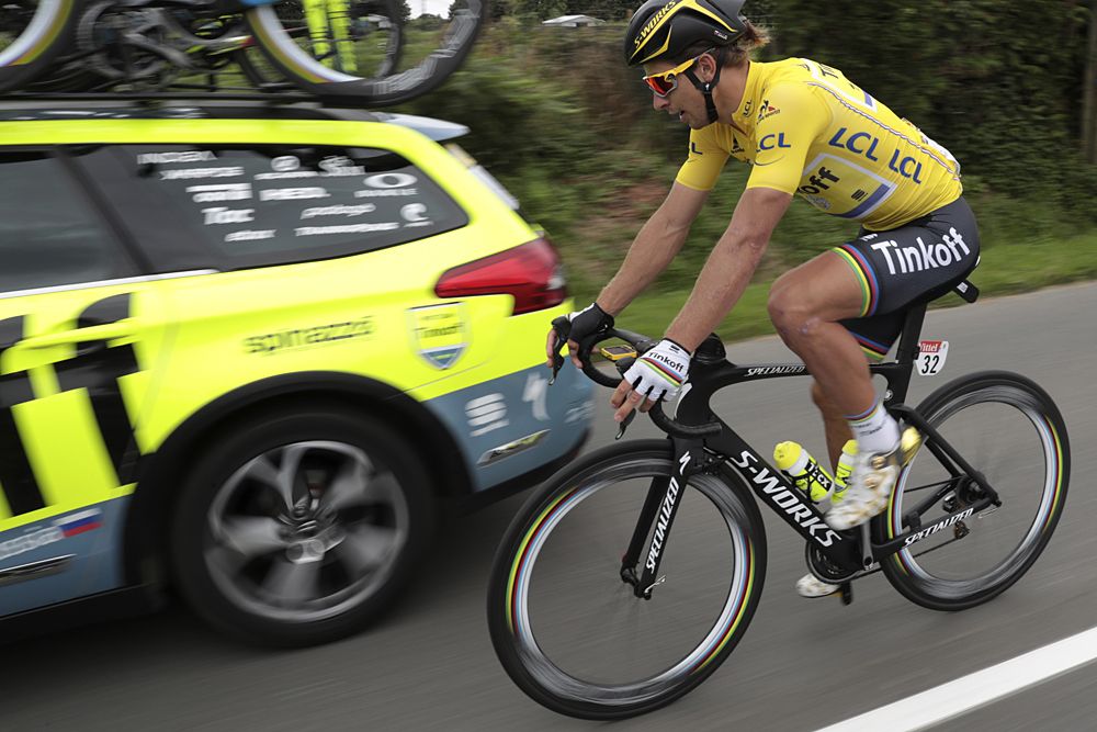 Peter Sagan (Tinkoff) in yellow
