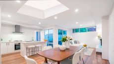 contemporary kitchen extension with rooflights by roofglaze