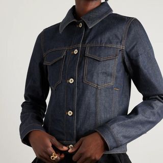 Loewe Anagram appliquéd denim jacket