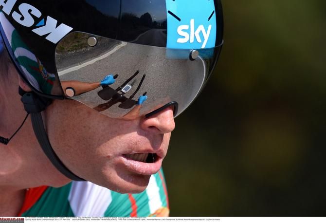Vasil Kiryienka (Belarus) full concentrated on his TT performance
