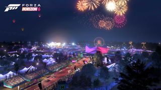 A promotional image of the Horizon Festival in Forza Horizon 6.