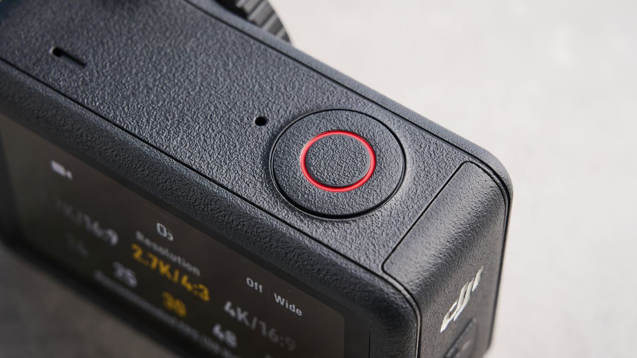 The DJI Osmo Action 6 on a stone surface