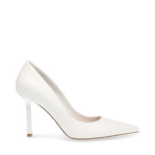 Classie pump in white leather