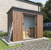 Best sheds: BillyOh Partner Woodgrain Pent Roof Metal Shed
