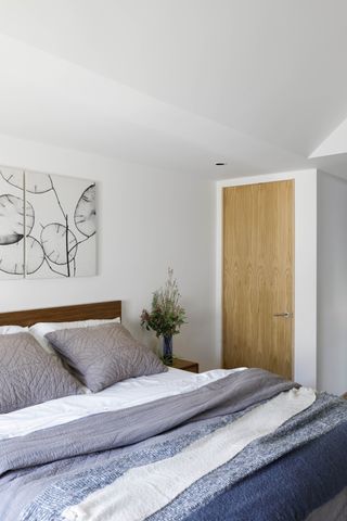 Pared down bedroom at the Curson Residence by Nwankpa Design