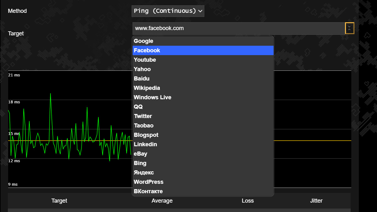 A screenshot of the Asus TUF Gaming BE6500 router web interface.