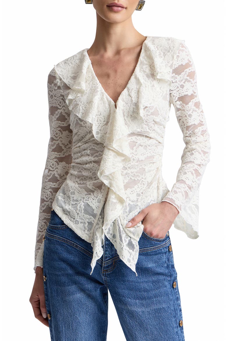 Ruffled Lace Top