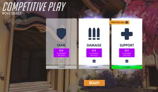 Each role has its own queue, player skill rating, and placement matches.