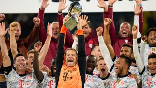 How to watch Bundesliga - Bundesliga team Bayern Munich celebrate their German Supercup 2021 win