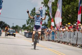 Alexis Ryan (TIBCO) wins the junior women 17-18 road race