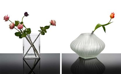 Kris Van Assche designed glass vases for Serax