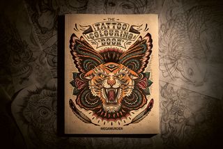 Ollie Munden's tattoo colouring book