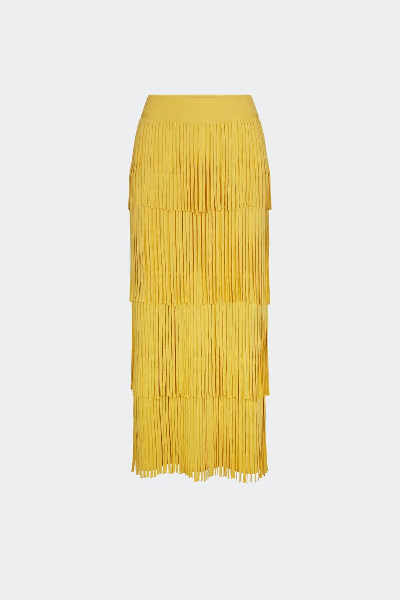 Za Za Knit Fringe Skirt