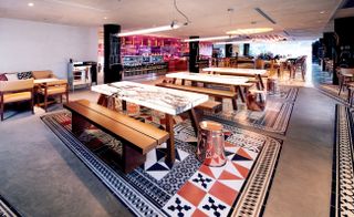 M Social restaurant/bar interior
