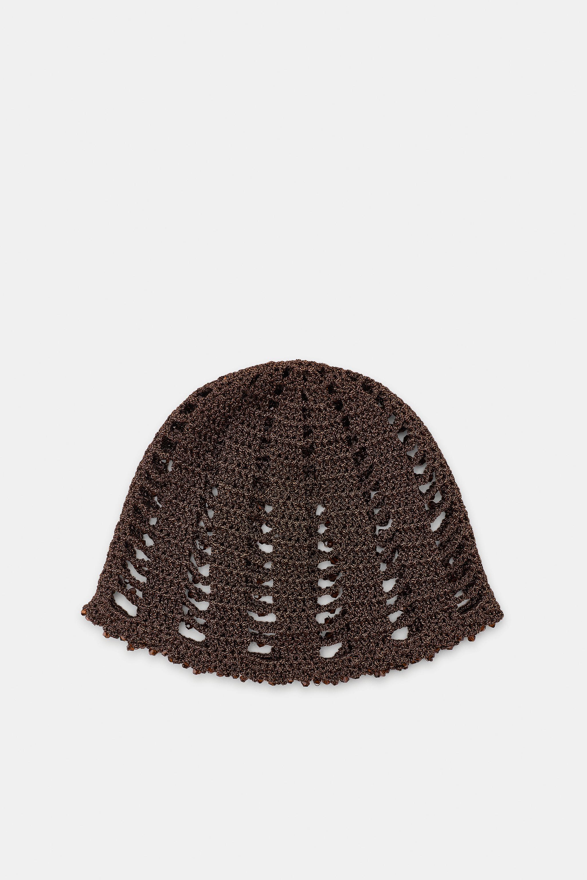 Beaded Crochet Skullcap