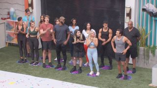Big Brother cast looking at the next competition