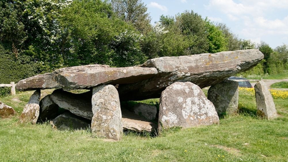 A monument built of rocks