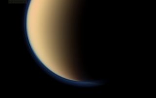Titan’s Orangey Blue Haze Up Close