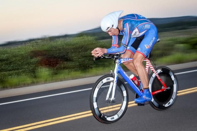 Tom Zirbel (Optum) comes through sporting his new national champ kit.