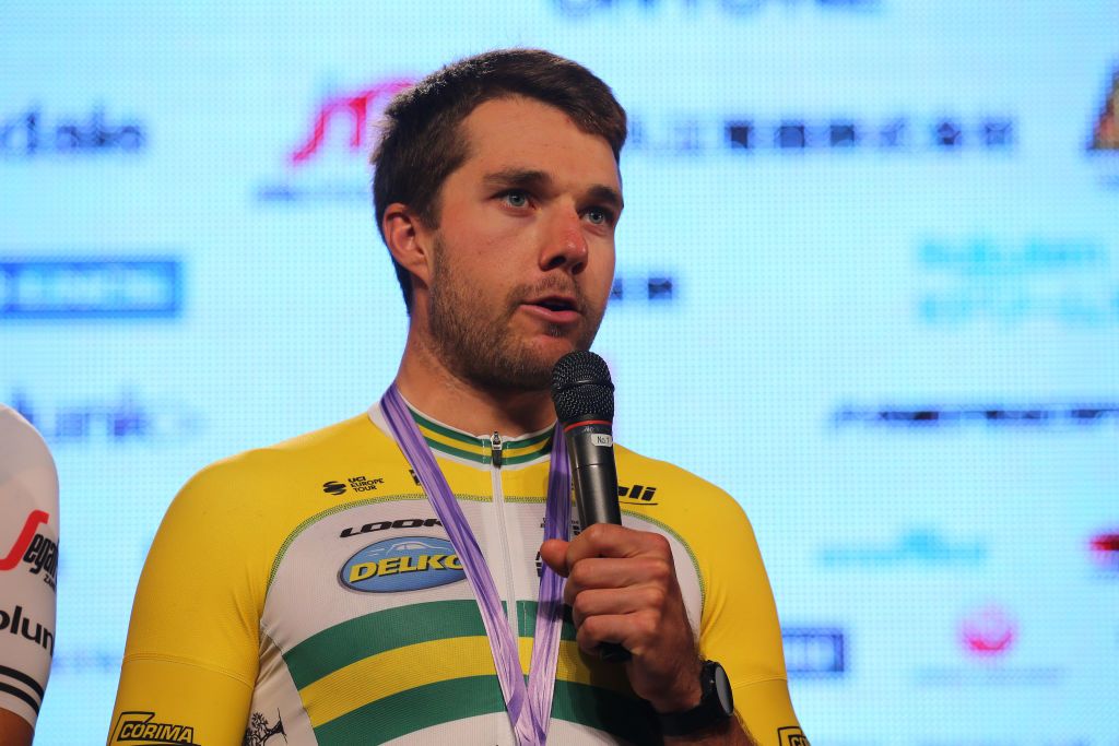 Australian criterium champion Brenton Jones (Delko Marseille Provence) after finishing third at the 2019 Japan Cup Criterium