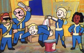 Fallout Boy getting his undies yanked