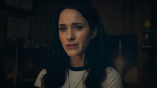 Rachel Brosnahan watches on with an expression of upset in Superman (2025).