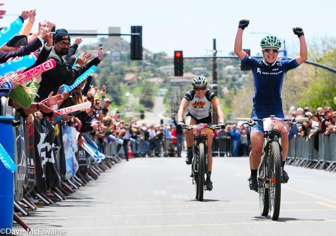 Chloe Woodruff (Backcountry.com) won this years Whiskey Off-Road. She finished 3rd in last years Grand Junction race