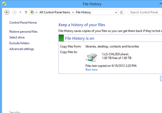 Maximize the New File History Feature