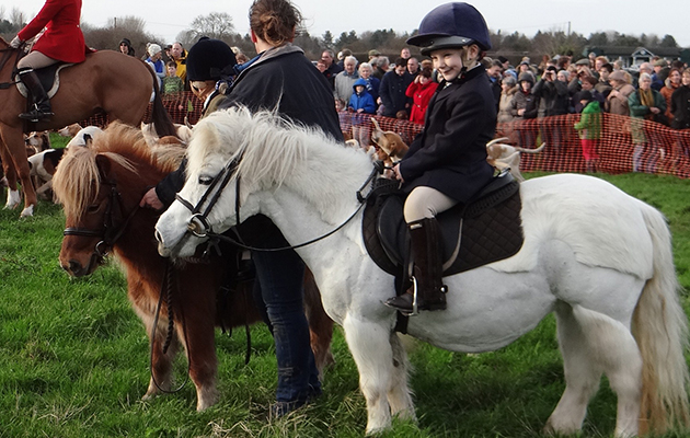 Young followers taking in their day with the South Notts