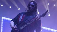 Mick Thomson of Slipknot performs in concert at the Ericsson Globe Arena on February 21, 2020 in Stockholm, Sweden