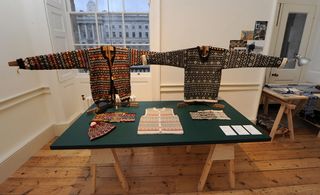 Fair Isle knitwork on display